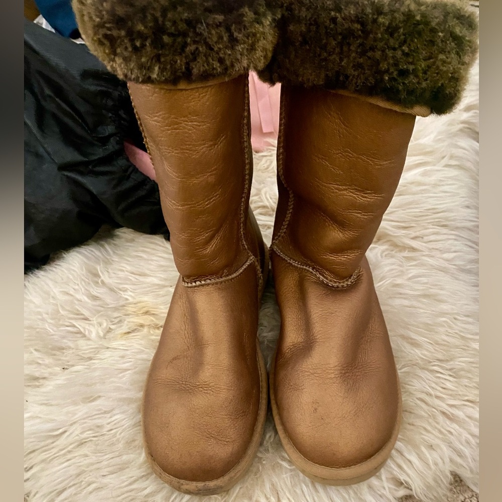 UGG Tall metallic brown boots